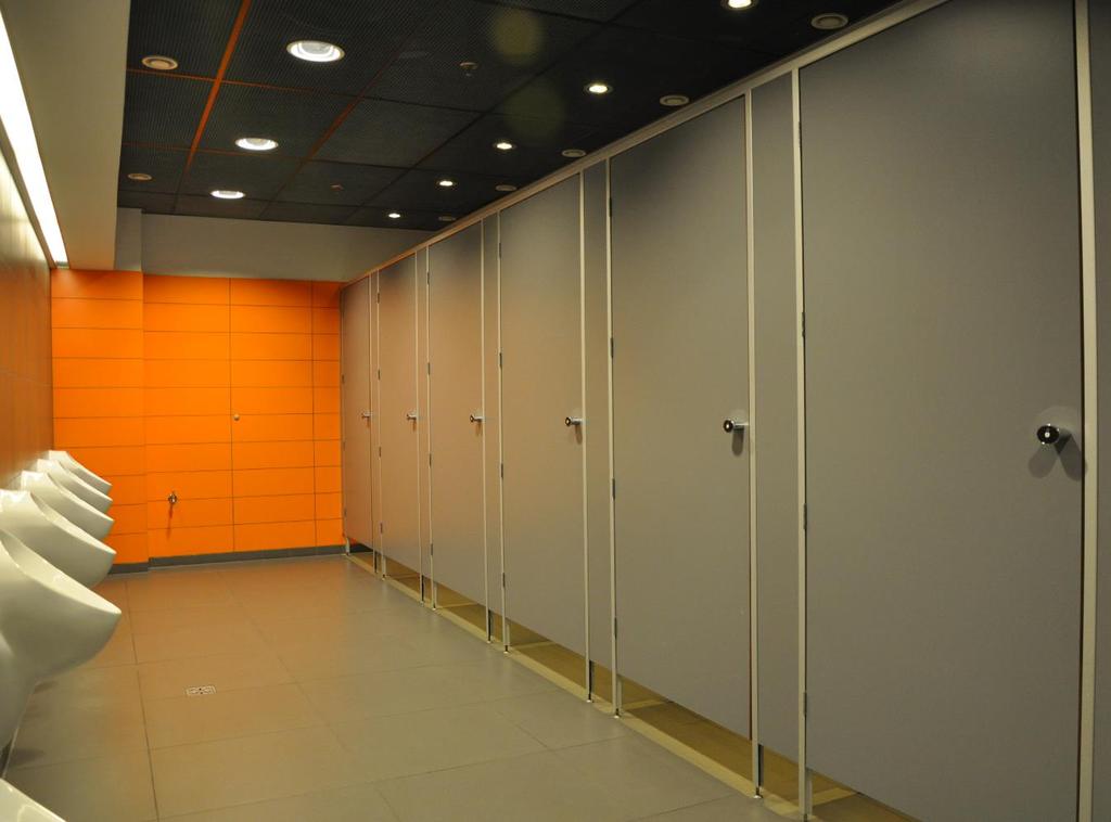 Systemy sanitarnych ścian działowych Przeznaczenie: kabiny sanitarne, kabiny sanitarne przedszkolne, kabiny prysznicowe, przebieralnie, ścianki działowe prysznicowe, ścianki działowe pisuarowe,