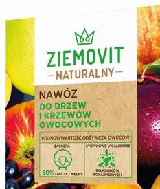 NAWÓZ DO DRZEW I KRZEWÓW OWOCOWYCH Zawiera kwasy humusowe zwiększające