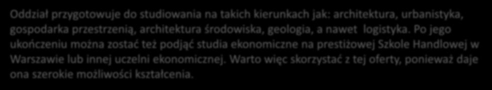 Rozszerzona matematyka i geografia, a do tego wzmocniony język angielski!!! Zastanawiasz się, czy to odpowiednie zestawienie przedmiotów.