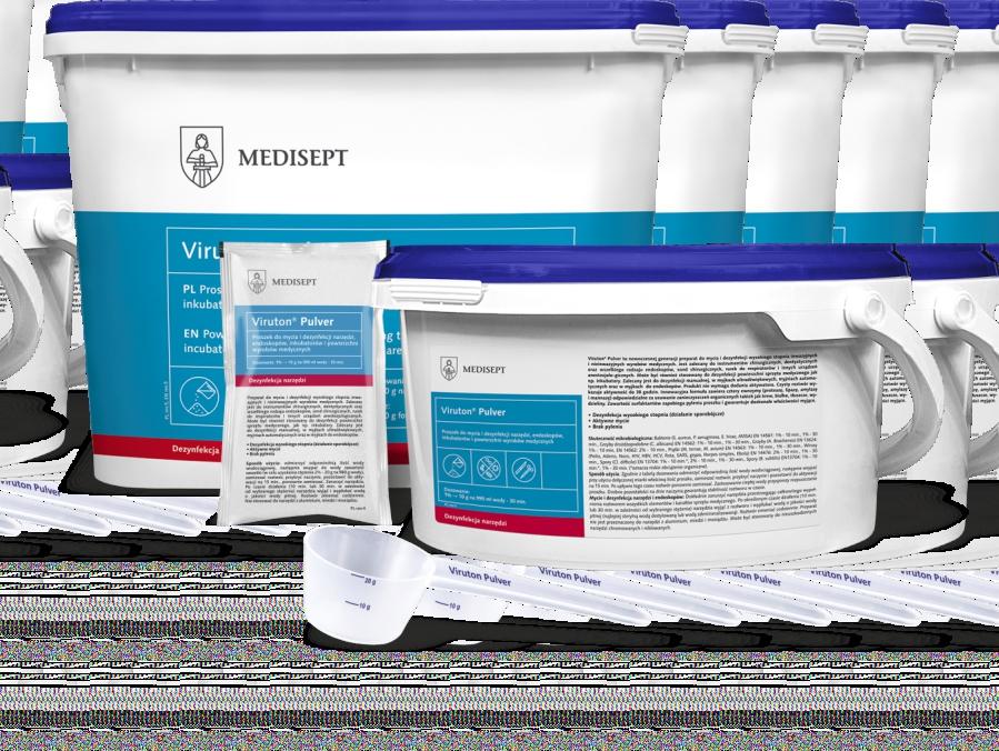 Viruton Pulver Proszek do mycia i dezynfekcji narzędzi, endoskopów, inkubatorów i powierzchni wyrobów medycznych Viruton Pulver to nowoczesnej generacji preparat do mycia i dezynfekcji wysokiego