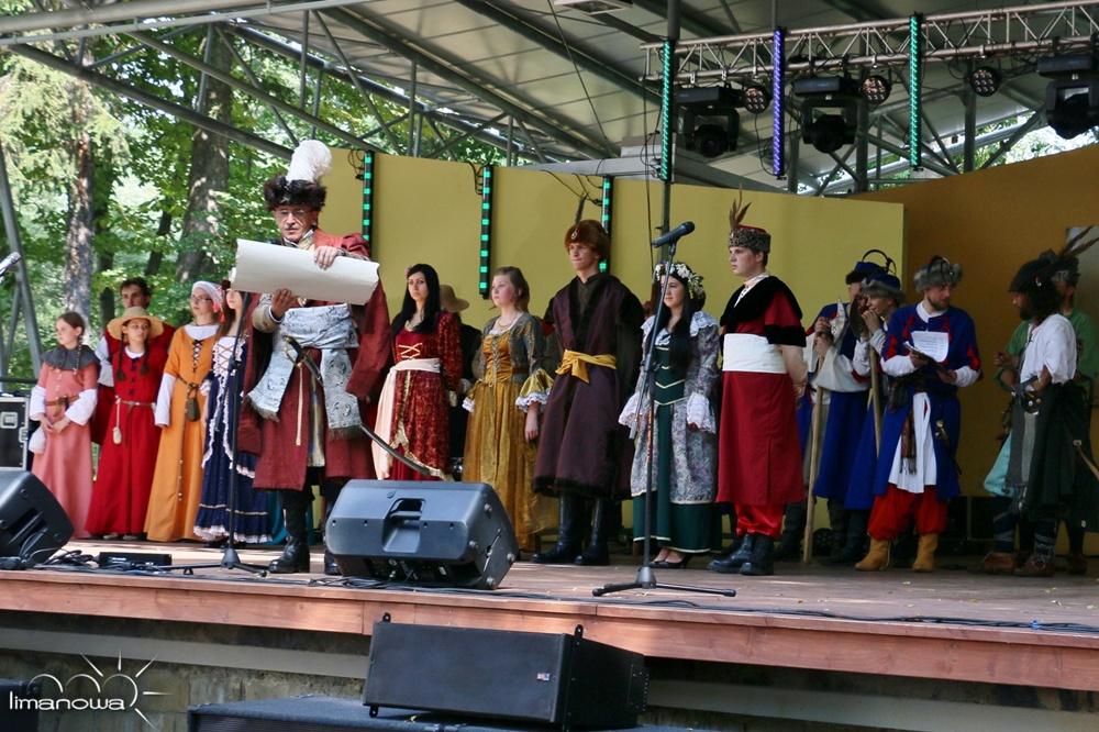 żywego obrazu przedstawiającego nadanie praw miejskich Limanowej.