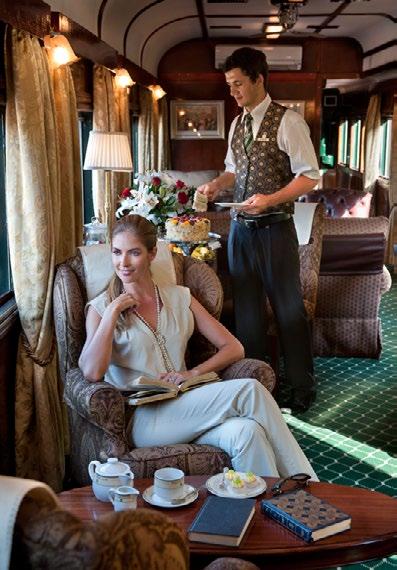 The train then passes the edge of the escarpment and crosses the Tropic of Capricorn en route to the border with Zimbabwe.