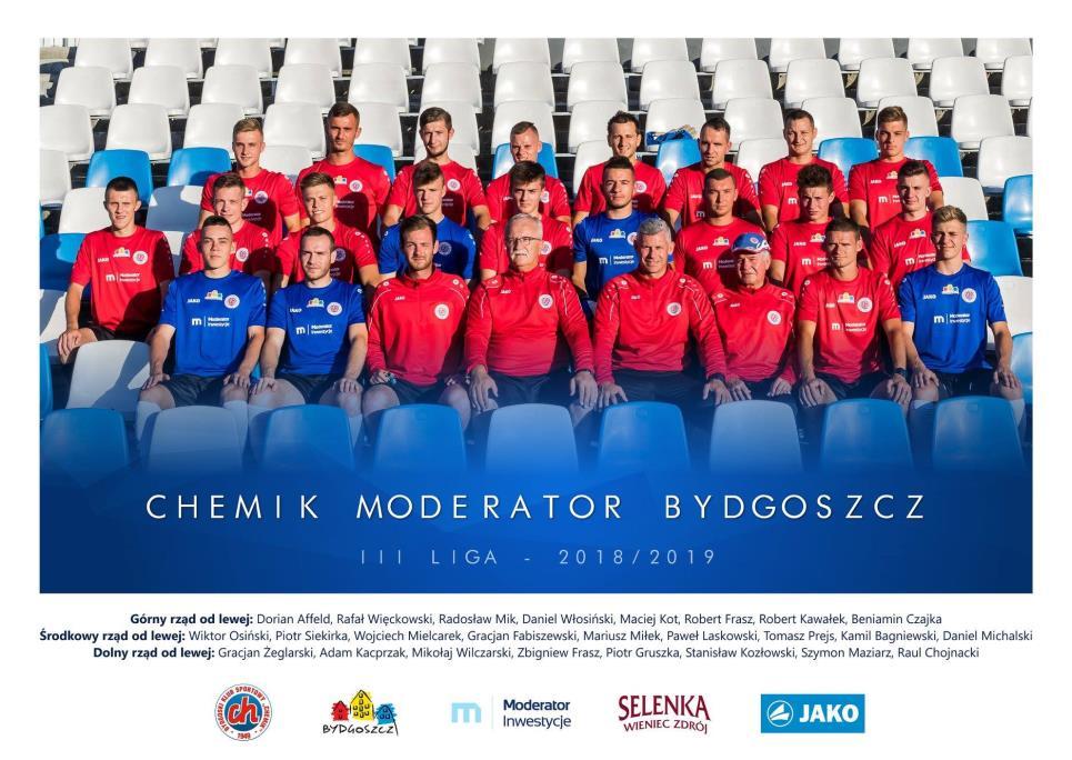 Kim jesteśmy? Najlepszy aktualnie bydgoski klub piłkarski Seniorzy BKS Chemik występują obecnie w 3. lidze.