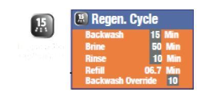 Cycle (cykl regeneracji). Wartości domyślne są już ustawione z góry w oparciu o ustawienia systemowe w celu optymalnej pracy. W podmenu Regen.