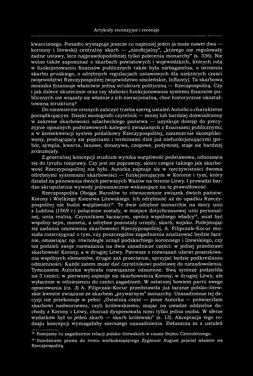 115 Artykuły recenzyjne i recenzje kwarcianego.