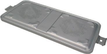 000 1 41 Pokrywa aluminiowa perfor.1/1 595x275x15mm Szara 12.0750.