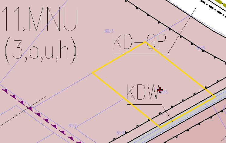 Zgodnie z planem miejscowym przedmiotowa nieruchomość znajduje się na obszarze oznaczinym na rysunku planu symbolem MNU oznaczającym tereny zabudowy jednorodzinnej i usługowej.