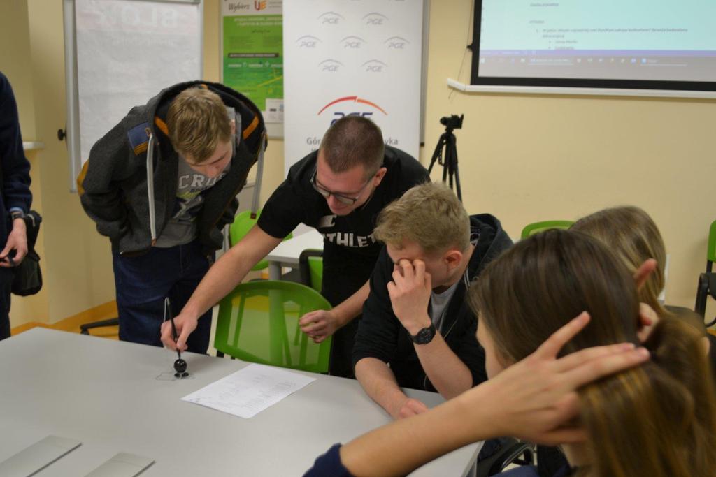 Dzień 15.01.2019r. W tym dniu do WSFK zawitał przedstawiciel Leroy Merlin. Pracownicy, opiekunowie WSFK (Pani Dziekan dr hab. Elżbieta Sobczak prof.