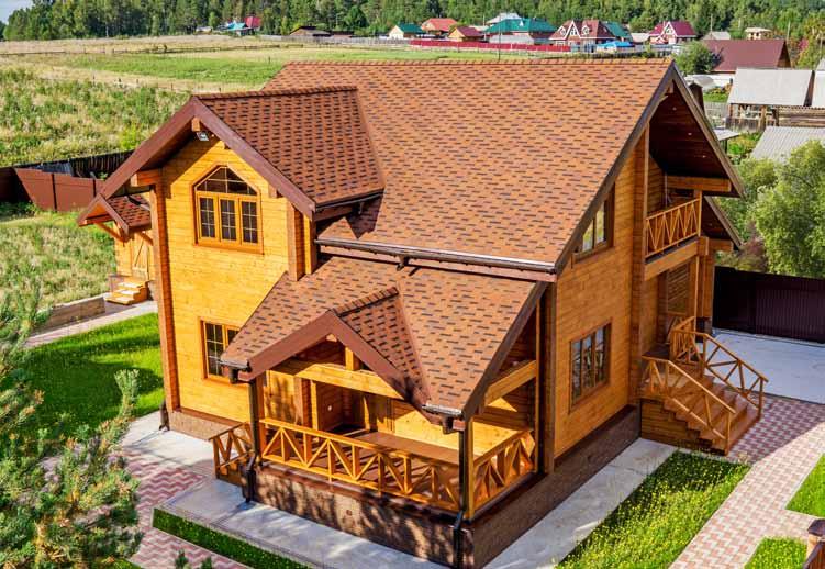 Cztery popularne kolory organicznie uzupełniają styl każdego domu, a wzór fakturowy nadaje dachowi solidność i indywidualność.