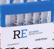 ENDOSTAR RE USUWANIE GUTAPERKI endo star Endostar RE Reendo Rotary System System do usuwania gutaperki z kana³u, niezast¹piony w zabiegach reendo. Endostar Reendo Rotary System 30/12, 30/08, 30/06.