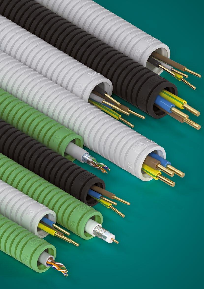 RURAKS RKGL 20 + H07V-U 4x1,5 RURAKS RURY KARBOWANE Z PRZEWODAMI SPECYFIKACJA System elastycznych rur RKGL i RKGS wraz z przewodami elektrycznymi lub informatycznymi.