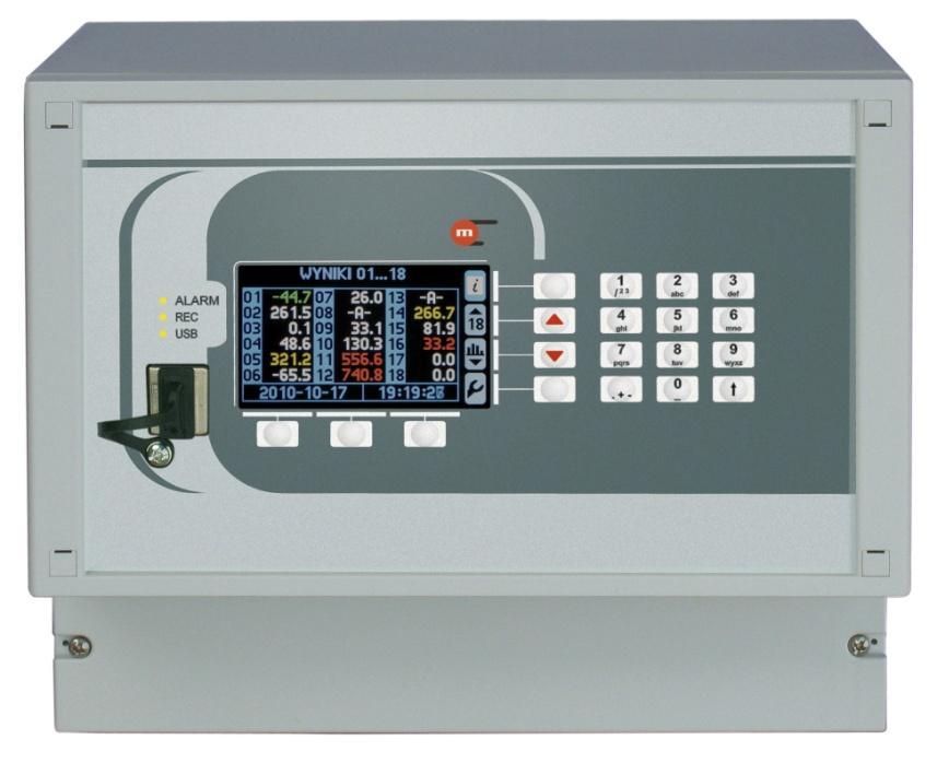 14. MPI-CN WERSJA W OBUDOWIE NAŚCIENNEJ Przyrząd w wersji naściennej posiada podobne funkcje jak wersja do zabudowy panelowej. Zasilany jest napięciem 230 VAC.