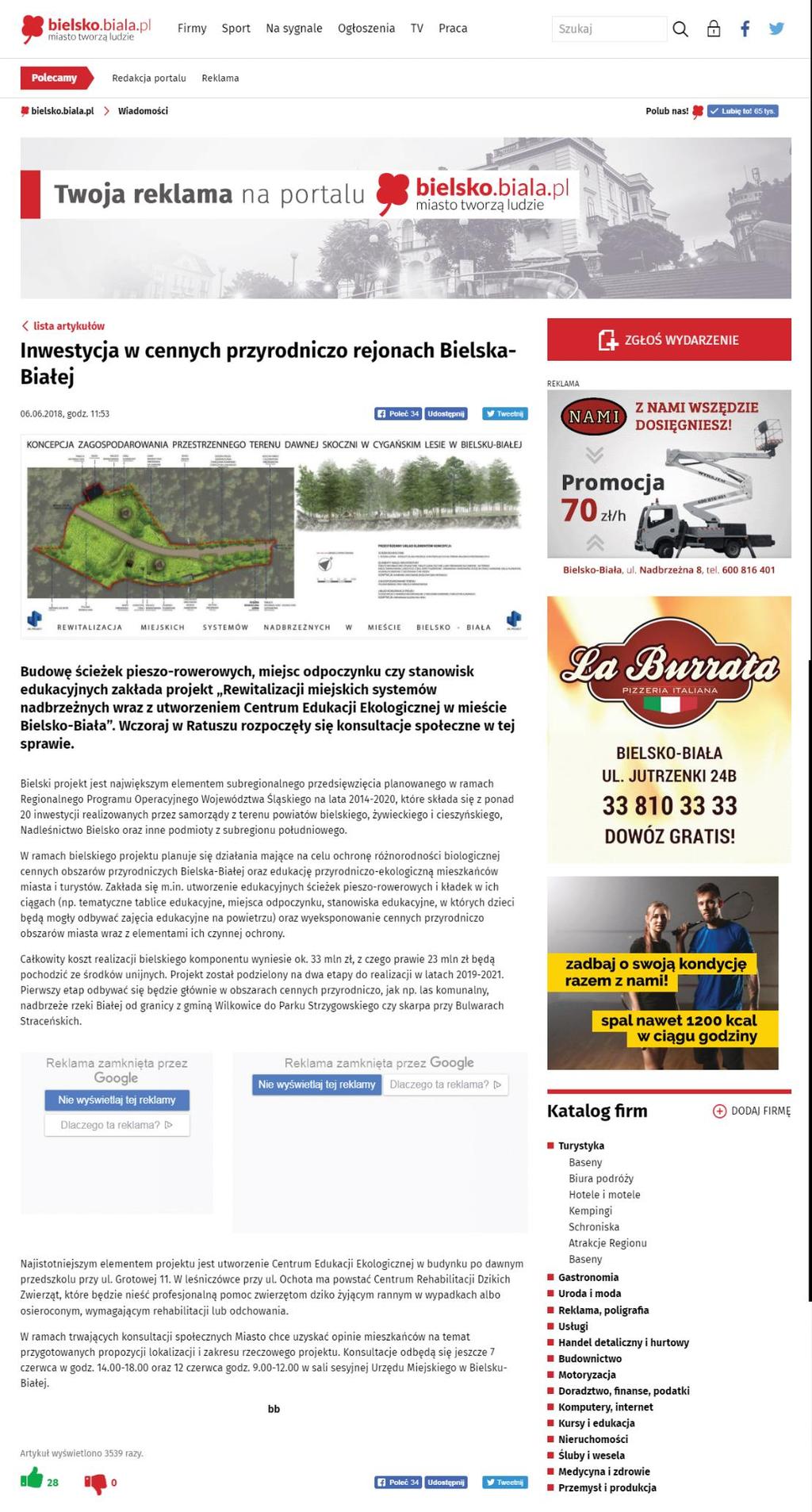 Rys. 8 Informacja o konsultacjach umieszczona
