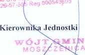 Wójtowi Gminy w Moszczenicy. Fakt kontroli wpisany w ksi¹ ce kontroli pod poz. Nr 3/2007.!:". -",\"..,","-\.!..".-,,;:.c;;v."' t, "'")'."", D ~ LEG "-'I"'.!,.', I" I,:;li"".