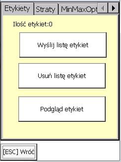 2.) WYSYŁANIE DO PC I ODBIERANIE NA PC LISTY KOMPLETACJI: W menu głównym kolektora należy wybrać pozycję 5: EKSPORT DANYCH Nastepnie na