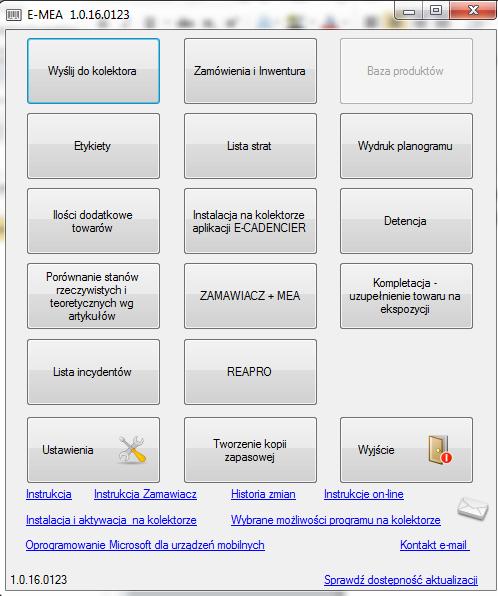 Należy wybrać kafelkę KOMPLETACJA Następnie wciskamy przycisk POBIERZ LISTĘ KOMPLETACJI Z KOLEKTORA.