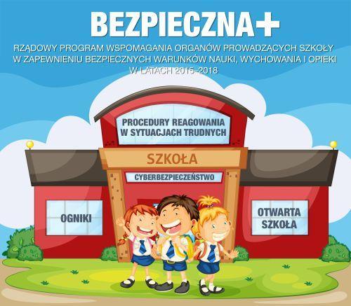 Bezpieczna+ Rządowy program wspomagania szkoły w zapewnieniu bezpiecznych warunków nauki, wychowania i opieki realizowany był od 1 września do 31