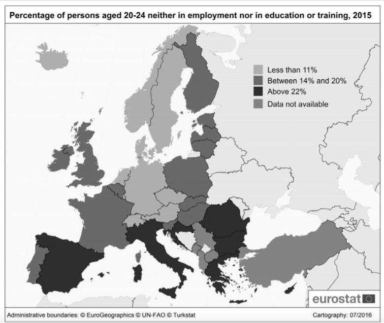 72 EWA KRAUSE Rys. 2. Procent NEET-sów 