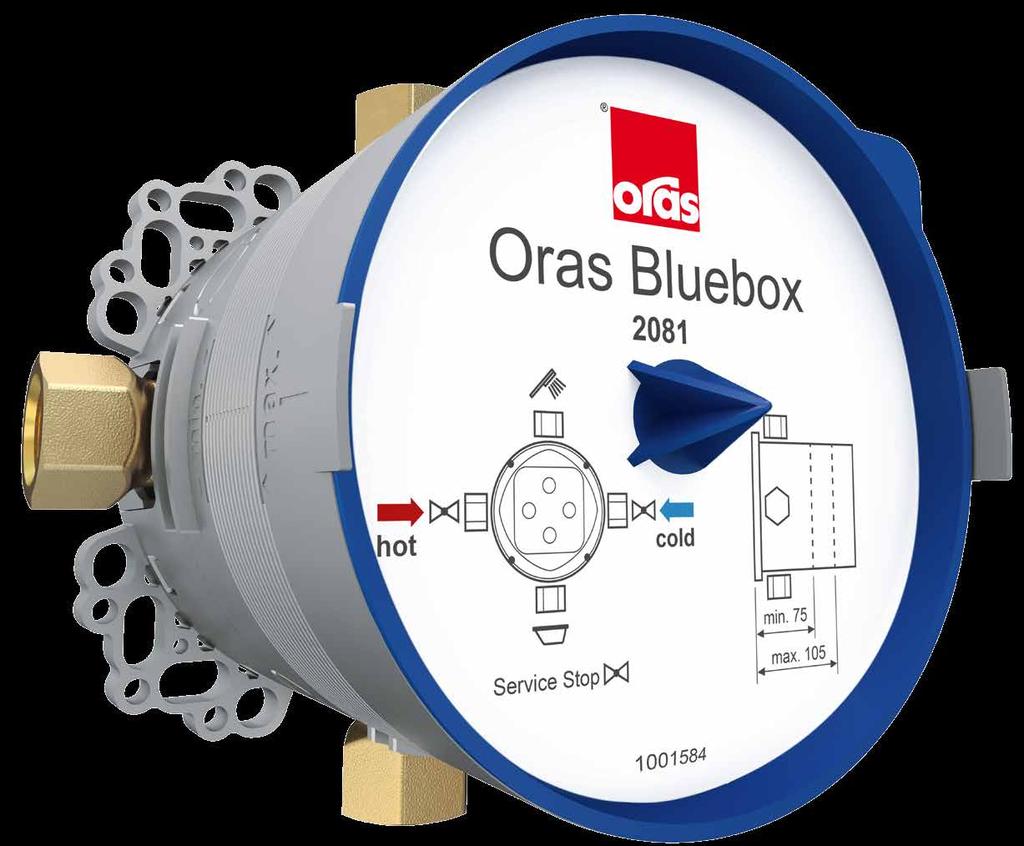 Oras Bluebox: Lepszy pod każdym względem. Oras Bluebox to zaprojektowany od podstaw standardowy system montażu podtynkowego.