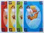 W grze znajdują się 4 specjalne karty: Karty przedstawiające żaglowiec, wiadomość w butelce i śpiącego pirata mogą zostać wyłożone na karty