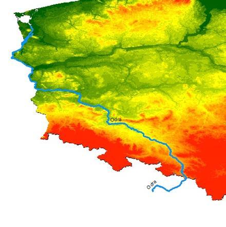 dorzecza w granicach Polski.