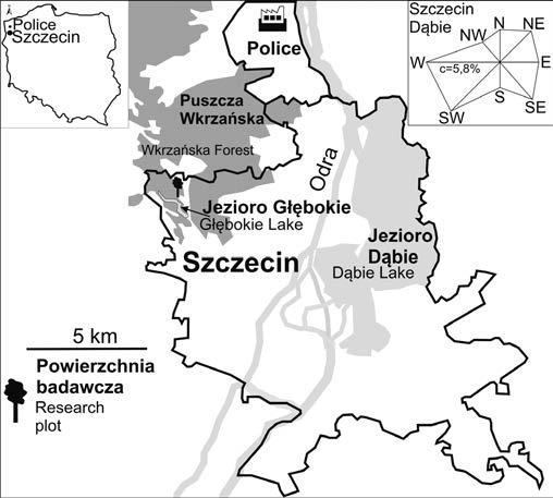 106 A. Cedro, B. Cedro / Leśne Prace Badawcze, 2018, Vol. 79 (2): 105 112 rowej. W zabieganym i przeludnionym mieście nawet niewielkie kompleksy leśne mają znaczenie.