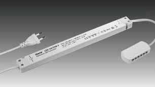 LED 24 transformer flat Electronic safety transformer for 24 V DC LED Introduction LED 24 / 75 W F connection: 220 240 V / 50 60 Hz constant 24 V DC protected against short-circuit, overload and