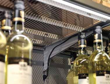 all 24 V Hera from the configurator for illumination of e.g. metal, wood and glass shelves the through-connected SPS power track enables a two-sided use (ideal for e.