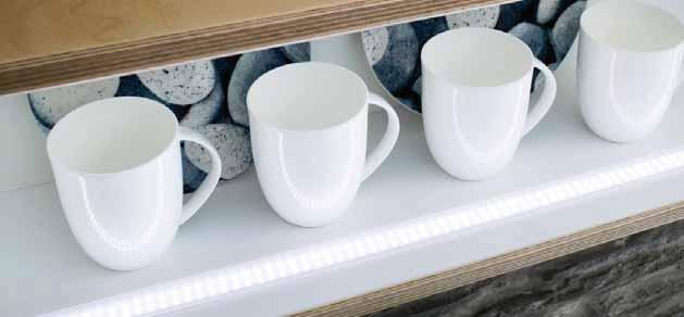LED Twin-Stick 2 Small plug-in LED stick without dark zones Connection: Life: Energy efficiency: LED transformer DC 24 V L70/B10 60.
