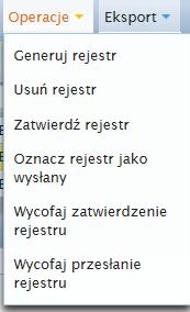 Kartoteki OTAGO Dopiero po zaznaczeniu wybranego rekordu mamy możliwość pracy z rejestrem.