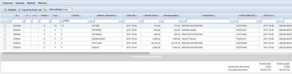 do liczenia zaangażowania środków FK zaznaczenie tego pola spowoduje, że dokumenty będą przesyłane do FK Syntetycznie[S]/ Analitycznie[A] - zaznaczenie tego pola spowoduje, że dokumenty będą