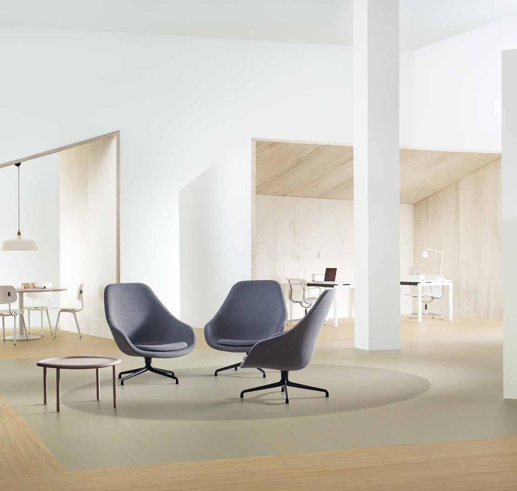 Marmoleum Linear to kolekcja wykładzin o linearnym wzorze w rolce.