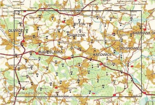 Siewierzu (poza granicami zagłębia węglowego) o numerze indentyfikacyjnym 5019.2811.35.000, w którym wartość składowej pionowej przyspieszenia ziemskiego wynosi g = 981060,274 +/- 0,007 mgala.