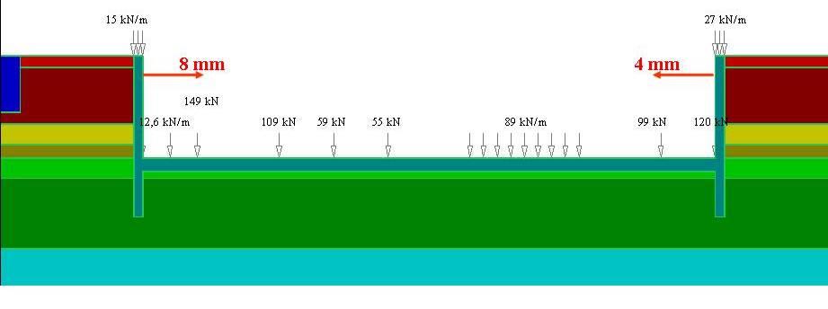 16 Rys. 8. Schemat modelu wykorzystanego do określenia przemieszczeń w rejonie inwestycji przy stanie 0 Fig. 8. Diagram of the model used for the displacement determination in the area of investment in the 0 state Rys.