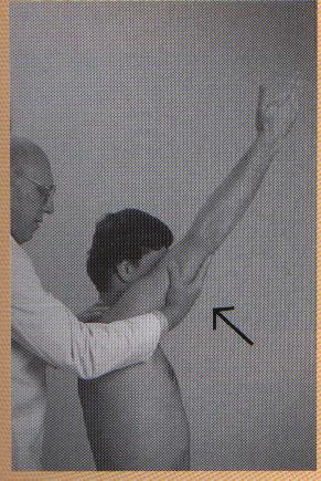 Neer Impingement Sign Patient seated Forcibly flex arm to