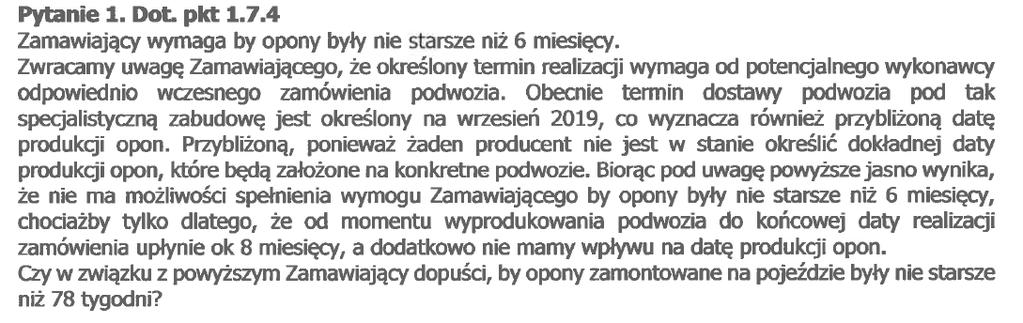 V OPZ, pkt. 1.9.1. Pytanie 16.