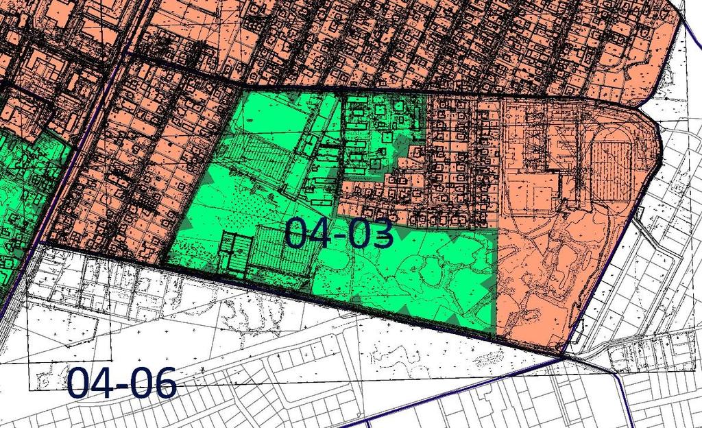 4. Podobszar Rewitalizacji Wspólna Lokalizacja obszaru: jednostka delimitacyjna 04-03 Powierzchnia obszaru: 16,0 ha Liczba mieszkańców obszaru: 481 osób (UM Marki, 2017 rok) Obszar