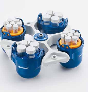 QuickLock do wirowania niebezpiecznych próbek > > Kosze, pokrywki i adaptery są autoklawowalne CENTRIFUGES AND ROTORS Aerozoloszczelność została zbadana przez Public Health England, Porton Down w