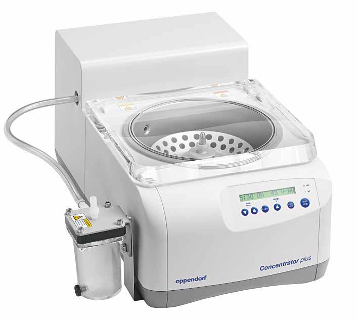 220 221 Concentrator plus CONCENTRATORS Opis Concentrator plus zaprojektowano z myślą o ergonomii, intuicyjności i trwałości urządzenia, które da się wygodnie zmieścić na stole laboratoryjnym.