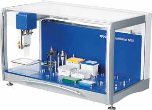 24 25 Liquid Handling Liquid Handling SELECTION GUIDE SELECTION GUIDE Model epmotion 5075l epmotion 5075v epmotion 5075t epmotion 5075m Strona(y) 87 89 88 88 Wymiary (S G W) 107 61 67 cm / 43 24 27