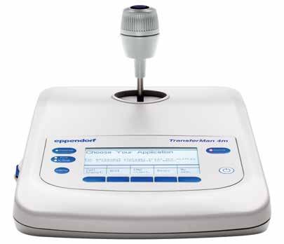 282 283 Cell Handling Cell Handling Eppendorf InjectMan 4 MICROMANIPULATORS Opis InjectMan 4 nadaje się idealnie do mikroiniekcji do komórek adherentnych, małych organizmów i embrionów we wczesnym