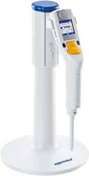 > Piktogramy na wszystkich uchwytach jasno określają ich przeznaczenie w laboratorium > Uchwyty do pipet są wstecznie kompatybilne z pipetami Eppendorf Research i Reference PIPETTING 1.