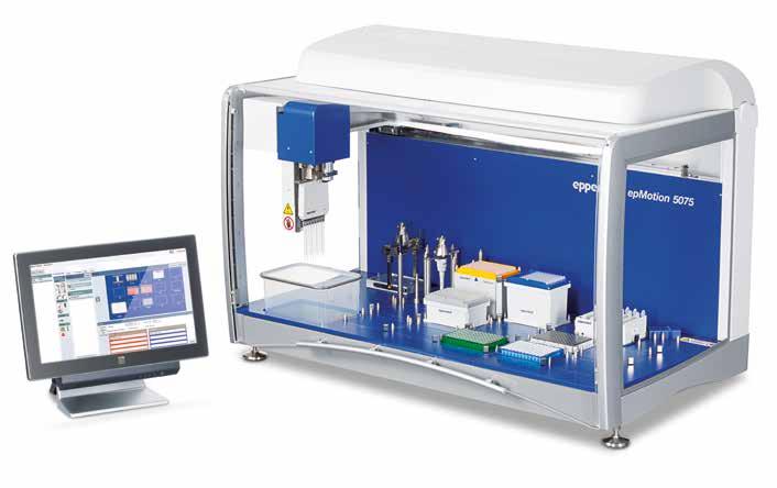 88 89 Liquid Handling Liquid Handling LIQUID HANDLING WORKSTATIONS epmotion 5075t/5075m Cechy produktu > > Jak 5075l, plus > > Zintegrowany Eppendorf ThermoMixer z technologią 2D