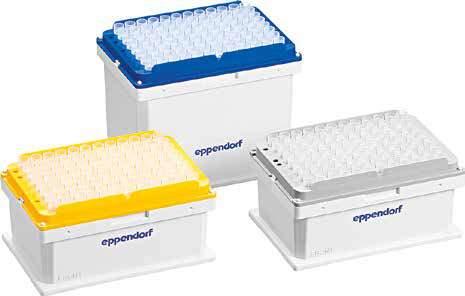 92 93 Liquid Handling Liquid Handling EPMOTION CONSUMABLES ept.i.p.s. Motion w formie Reload System ept.i.p.s. Motion w formie Reload System, z filtrem PCR clean, 10 µl, 2 304 końcówki (24 tacki 96 końcówki) 0030 014.