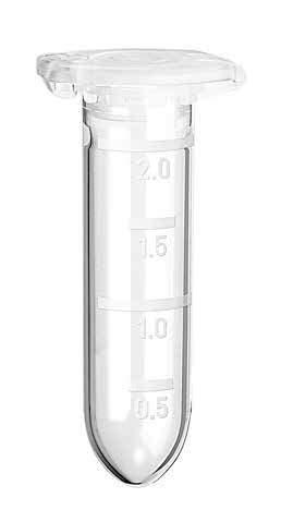 TUBES Cechy produktu > Pokrywka Eppendorf Safe-Lock z zawiasem chroni przed niezamierzonym otwarciem podczas inkubacji lub przechowywania > Polipropylen zapewnia dużą wytrzymałość na działanie