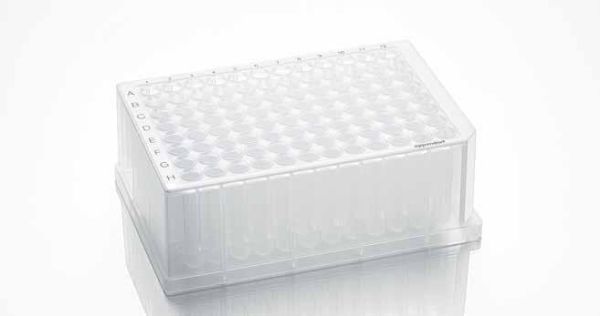 126 127 Eppendorf Deepwell Plates PLATES Opis Eppendorf Deepwell Plates 96 i 384 to płytki o wysokiej wytrzymałości, które nadają się do wszelkiego rodzaju zastosowań manualnych i automatycznych od