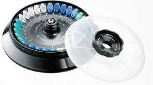 : 30 probówka 1,5/2,0 ml > > Aerozoloszczelny z pokrywą Eppendorf QuickLock Rotor S-24-11-AT > > Prędkość maks.