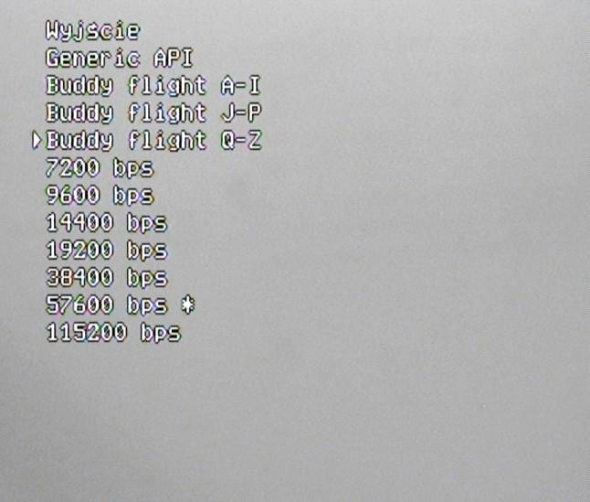 bocznej krawędzi płytki OSD Po podłączeniu do OSD należy w menu OSD serwis->usart ustawić odpowiedni tryb