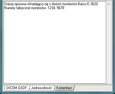 Przeprowadzanie testów Do przeprowadzenia badań niezbędne są pliki obrazów kontrolnych oraz możliwość ich wyświetlenia na sprawdzanych monitorach.