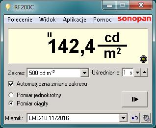 1. CHARAKTERYSTYKA PROGRAMU 1.1. Przeznaczenie programu Program RF200C stanowi wyposażenie podstawowe konwertera RF-200C i przeznaczony jest do sterowania głowicami pomiarowymi promieniowania